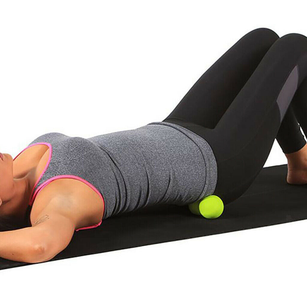 Double Lacrosse Myofascial Massage Ball   Point Pain Relief Green