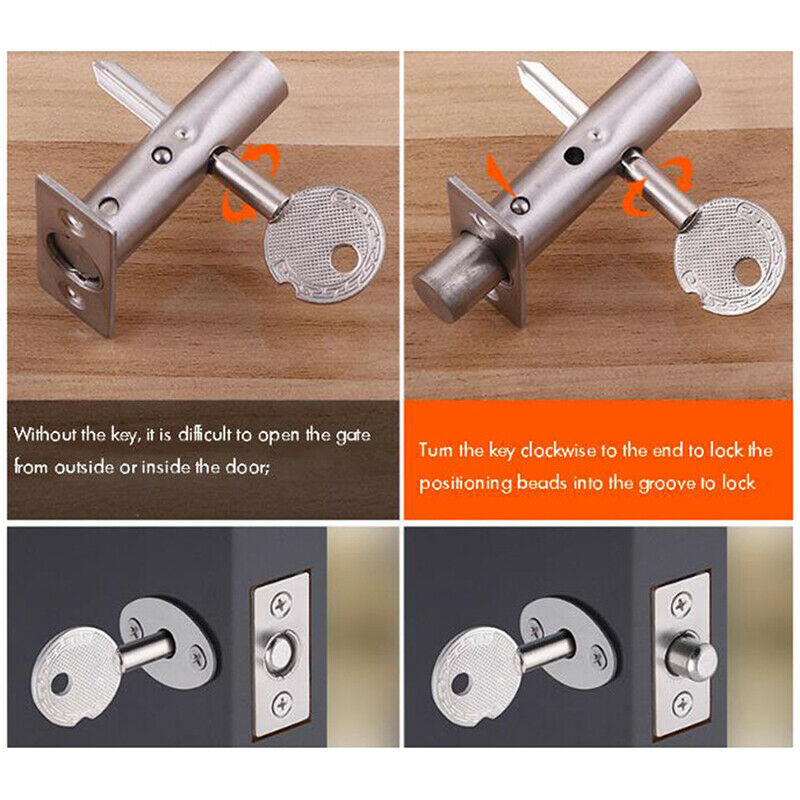 Fire Door Stainless Steel Hidden Tubewell Key Mortise Lock with Long Co.l8
