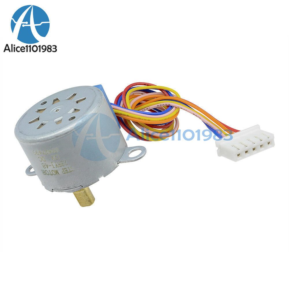 4 Phase DC12V Step Motor Reduction 28BYJ-48 Valve Gear Stepper Motor For Arduino
