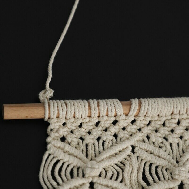 2 Pcs Macrame Wall Hanging Decor Woven Wall Art Macrame Tapestry Boho Style HoH8