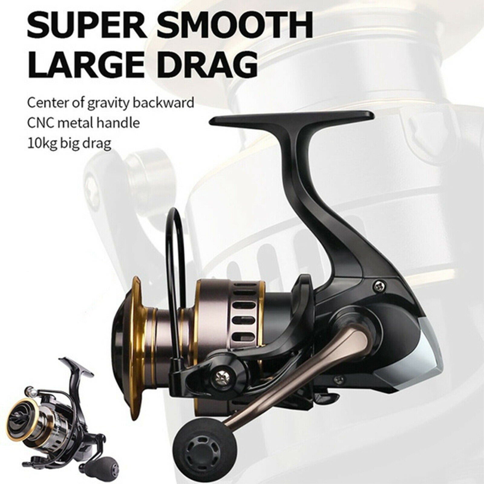 Ball Bearing   Reel Metal Fishing Reel Wheel Sea Lake Fishing 7000