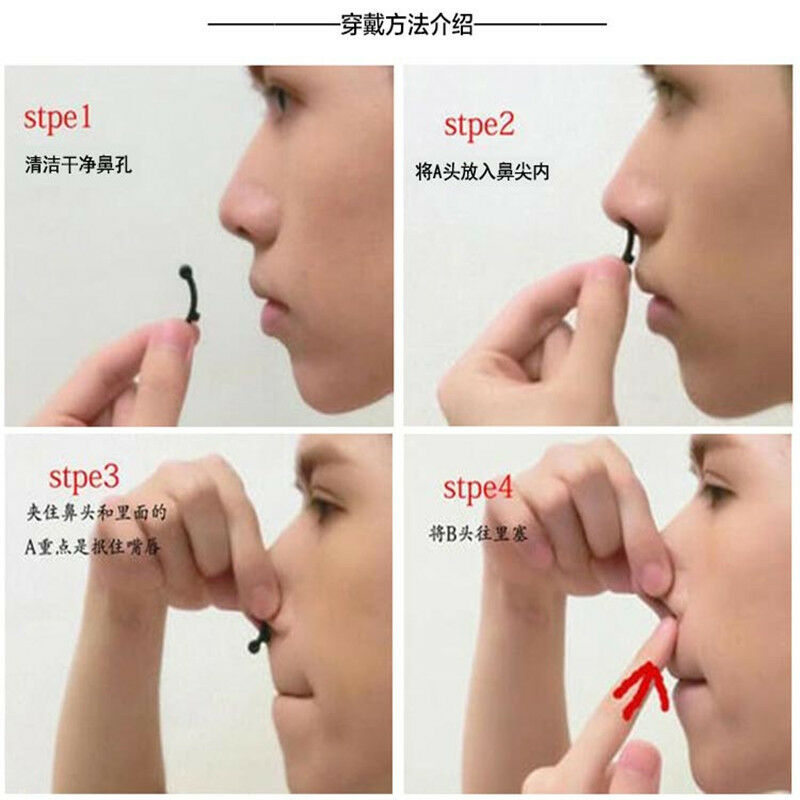 6 Pcs Nose Up Lifting Shaping Set Clipper Shaper Beauty Tool 3 Size + Free Clip