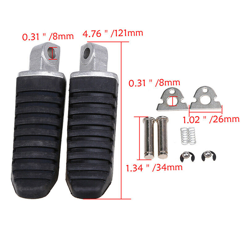 Motorcycle Footrest Foot Peg Pedal Pad For SuzukiÂ Hayabusa GSX1300R  GSX650/1400