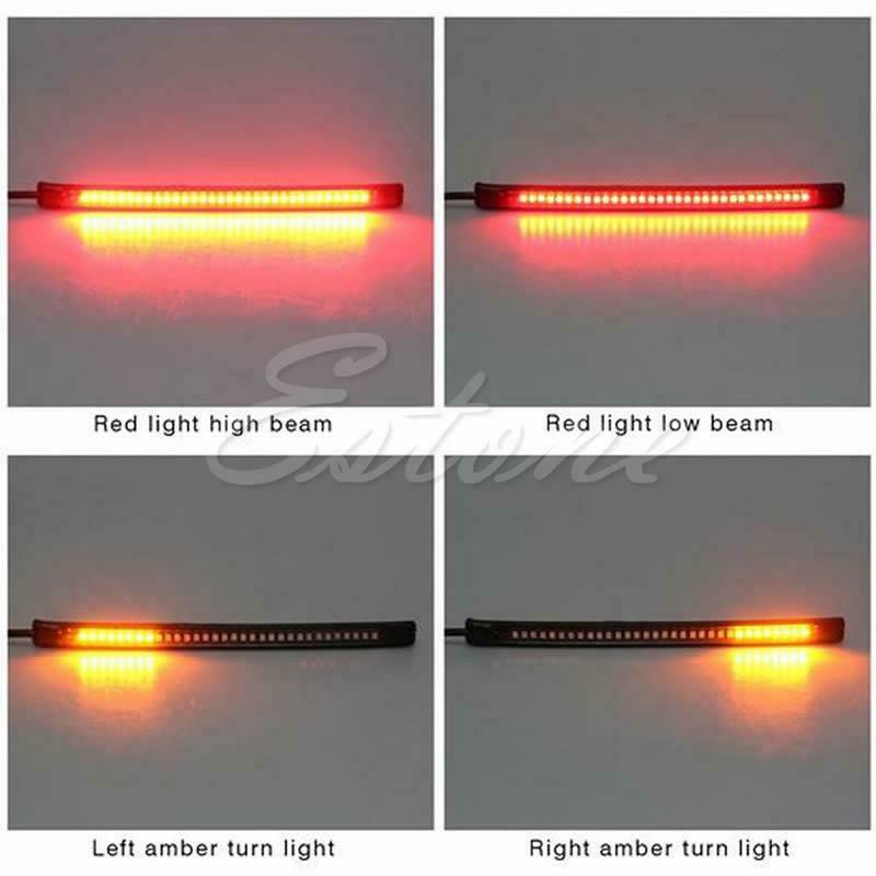 32 LED Universal flexible Motorcycle Light Strip Tail Brake stop/turn sign Light