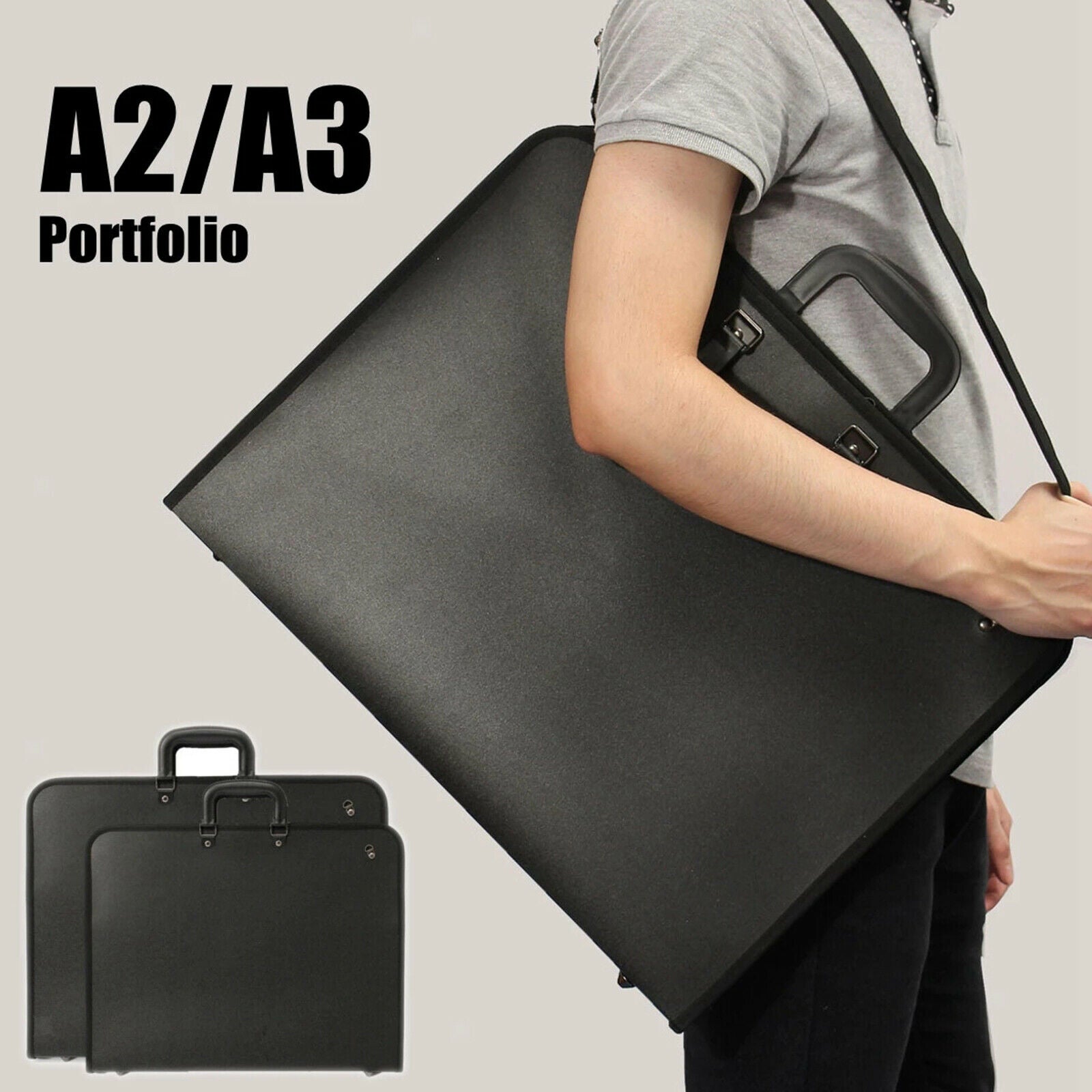 Art Portfolio Case - Artist Portfolios Case - Artist Carrying Case with Shoulder