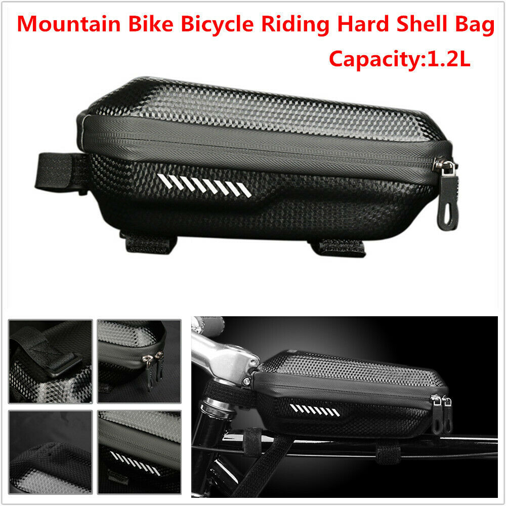 1PC Mountain Bike Bicycle Riding Hard Shell Bag Front Beam Upper Tube Waterproof
