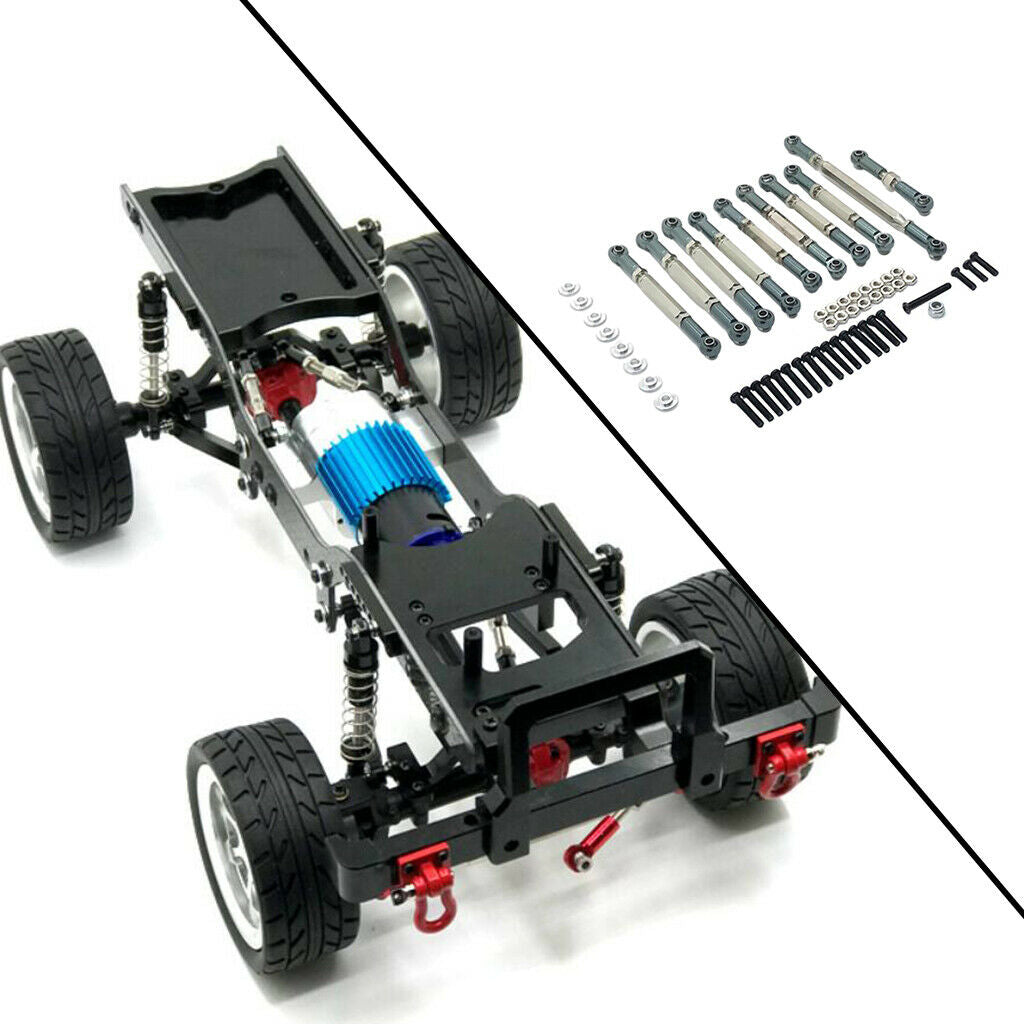 RC Pull Rod Steering Link Rod for MN D90 D91 D96 MN99S 1/12 RC Car Titanium