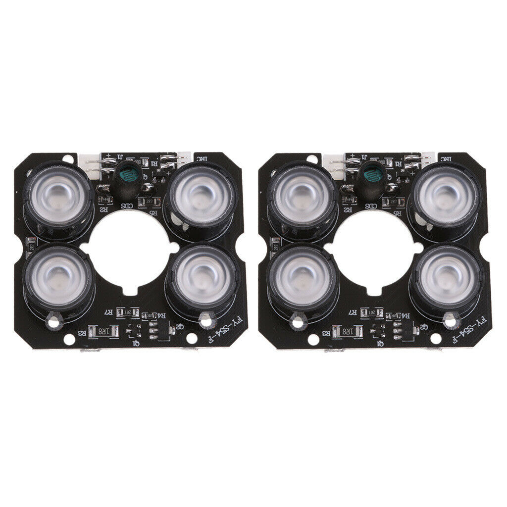 2 Packs IR LED Spot Light 850nm Infrared Board For  Camera 4pcs/set