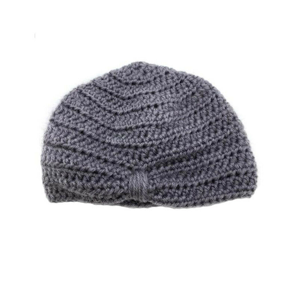 Handmade Childrens Girls Boys   Winter Hat Warmer Knitted   Grey