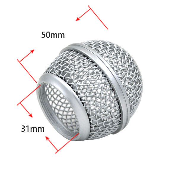 1PCS Microphone Grille Windscreen Fits for Shure sm58 mic Microphone - Die-cast