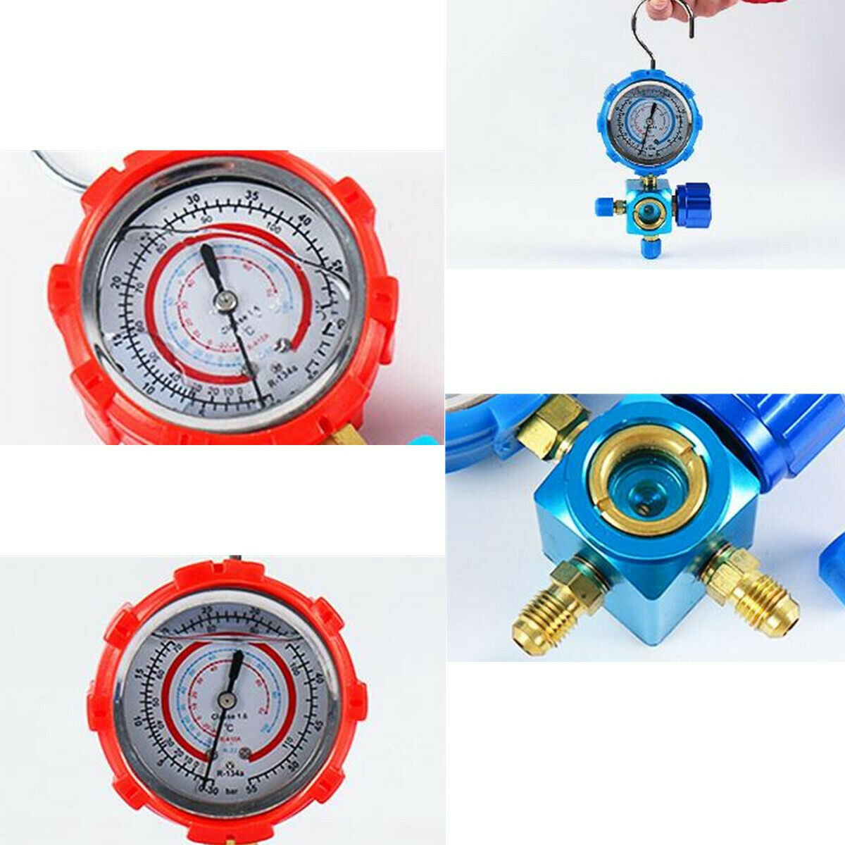 R410a R134a Digital Manifold Gauge Set HVAC A/C Refrigeration Charging Kit L/H