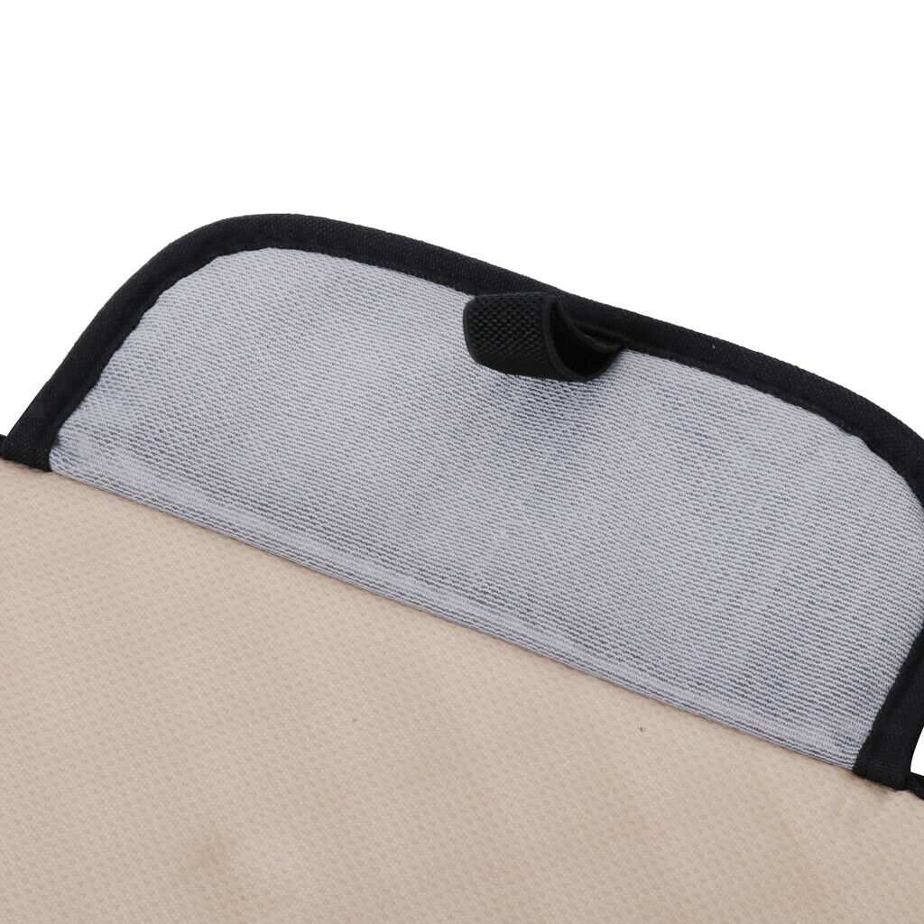 Flax Car Single Seat Pads Cushions Covers Non-slip Universal Black