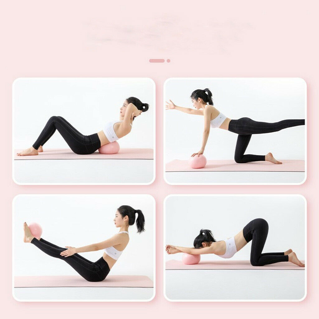 Mini Pilates Yoga Ball Ball for Yoga Pilates Training Gym Anti-burst Pink