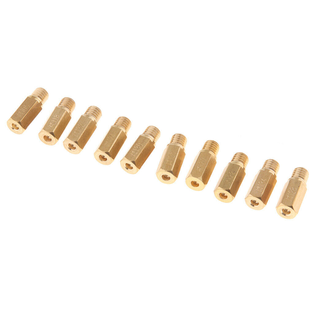 10Pcs 126 128 130 132 Carburetor Main Jet Kit For PWK  OKO CVK ATV