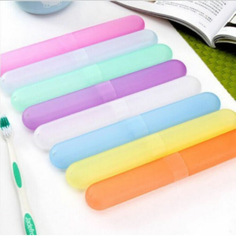 Pack 4PC Portable Travel Camping Toothbrush Protect Holder Case Box Cover Cup