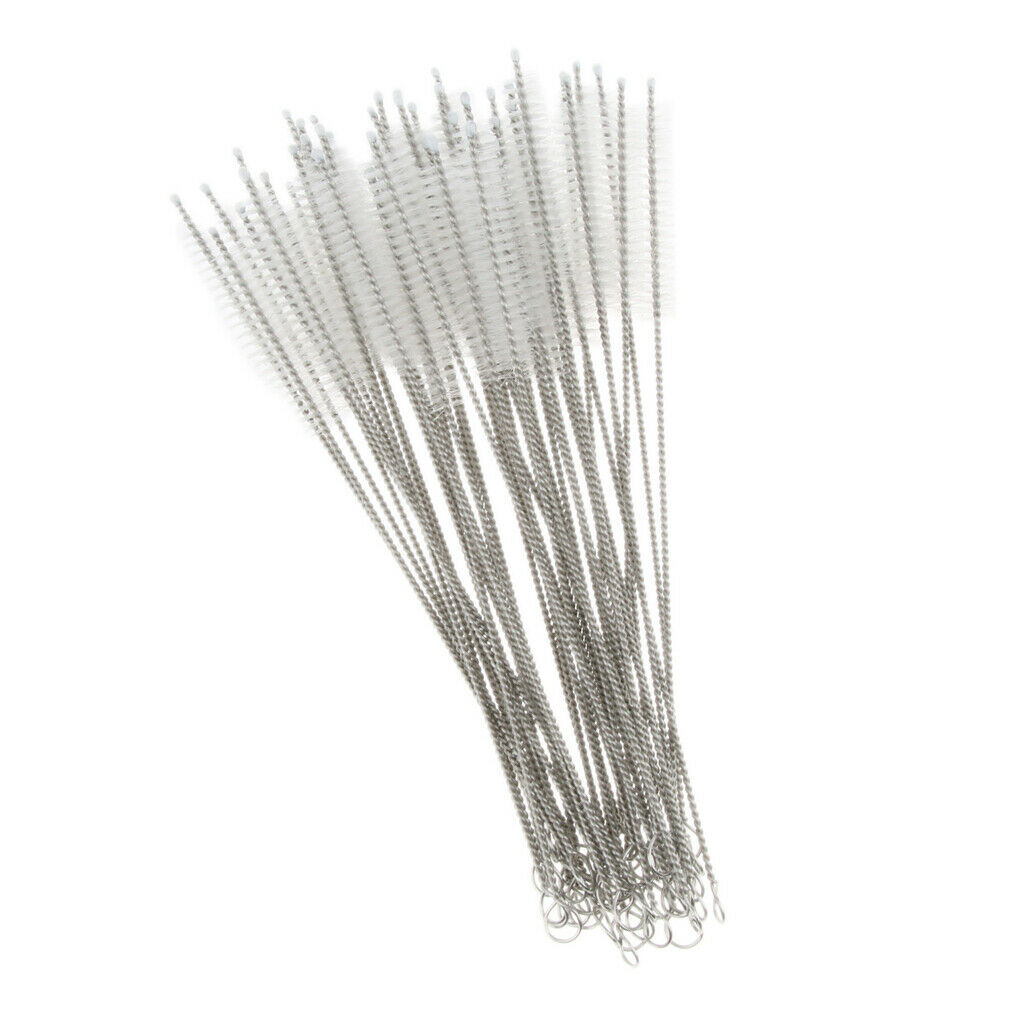 50x Cleaning Straws Steel Straws Industrial Tools Machine Supply