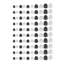 20 Pcs Hexagon Bolts Nuts Cover Caps- Black - Premium Nylon - M8 14x15mm