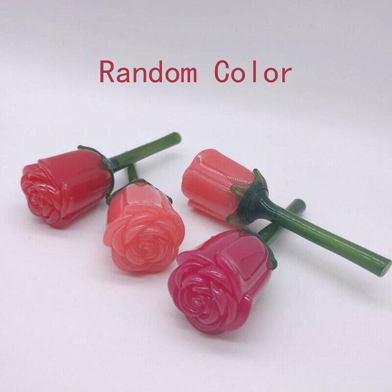 3ml Rose Lip Gloss Tube Empty Refillable Lip Glaze Wand Tube Lipstick Bottl FG