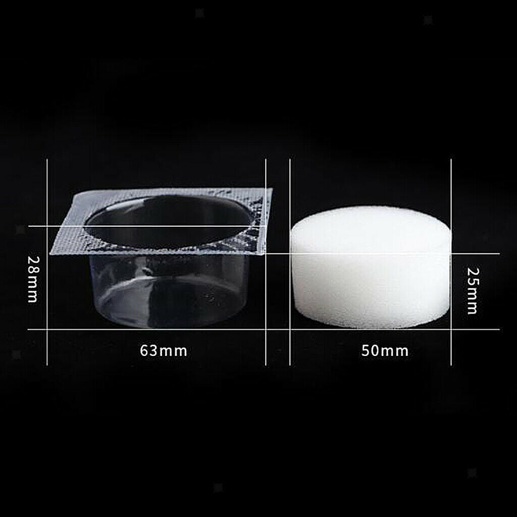 18Pieces Tattoo Dip Cup Caps Dip Foam for Needle Clean Clean Ink Supplies