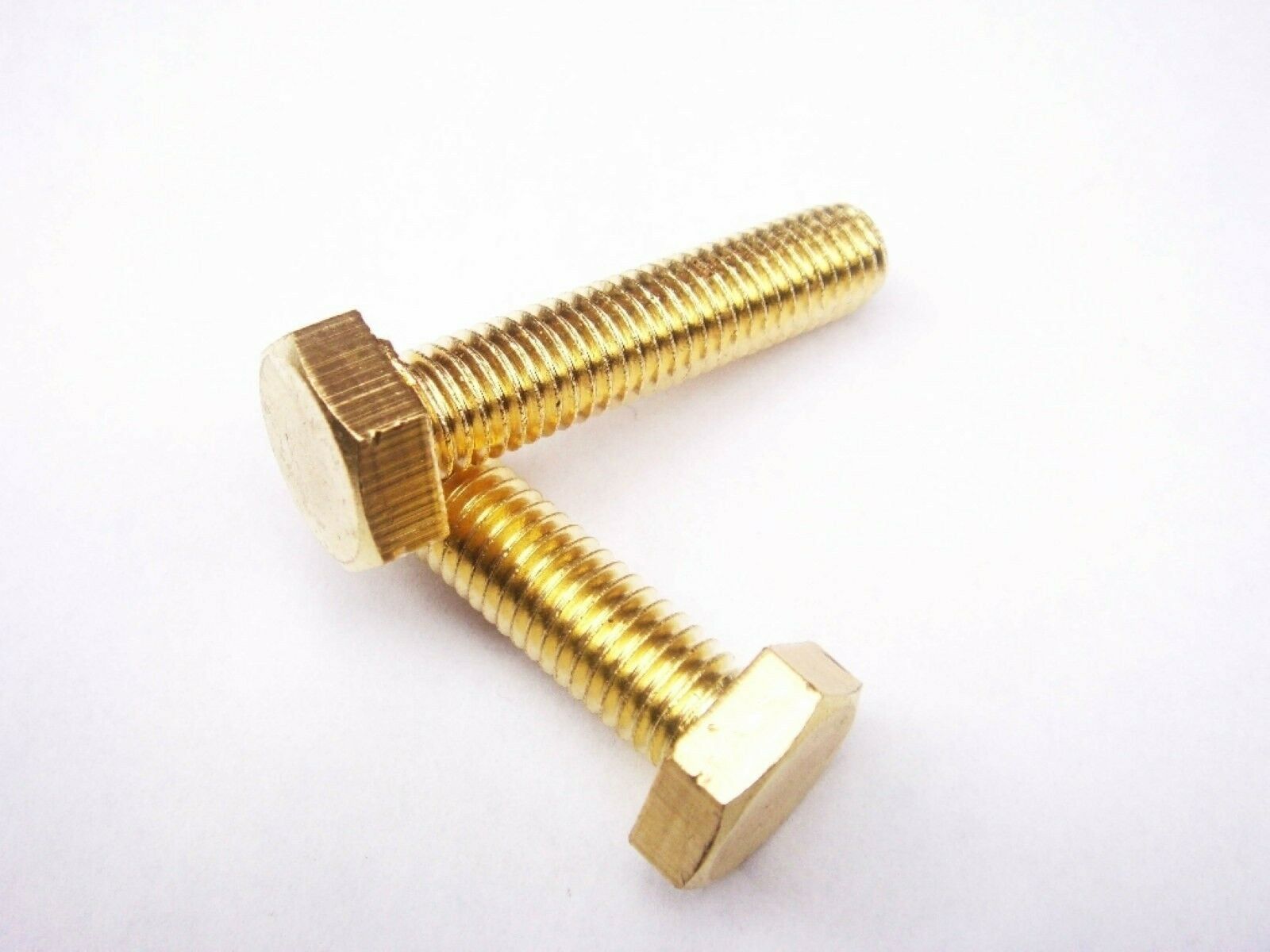 Lot10 Metric Thread M8*30mm Brass Outside Hex Screw Bolts
