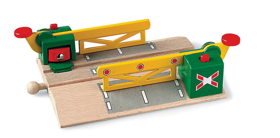 33750 BRIO Magnetic Action Crossing Wooden Train Railway Accessories Age 3yrs+