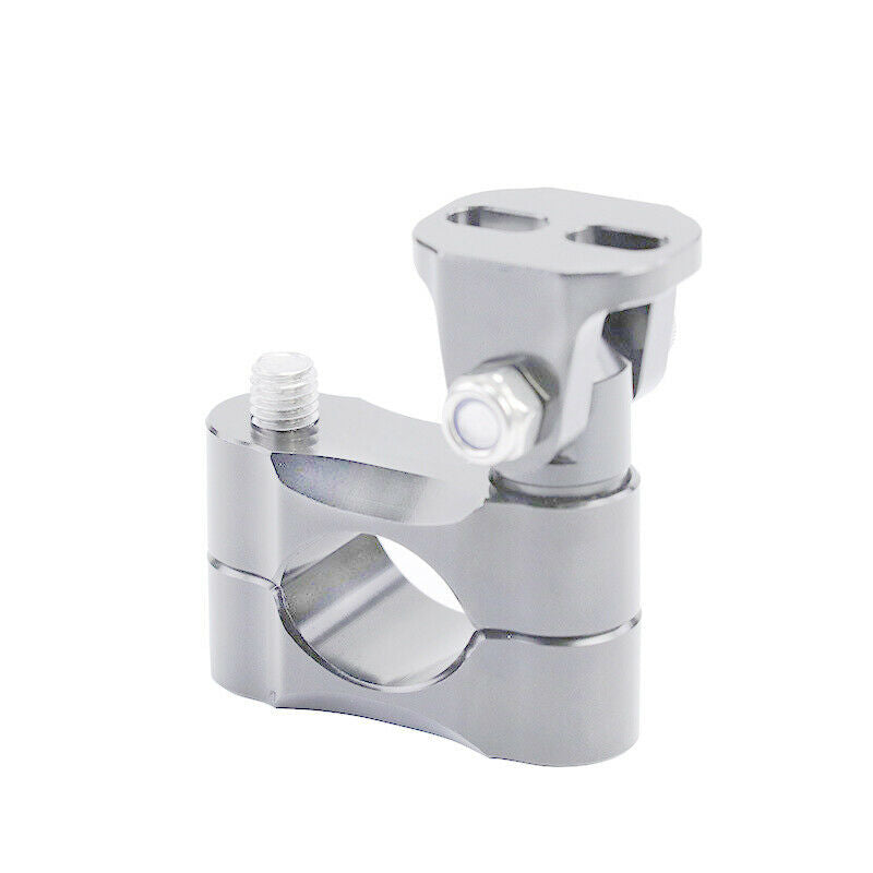 2X Motorcycle Bike Bumper Tube Bar Clip Extension Spot Light Lamp Holder Bracket