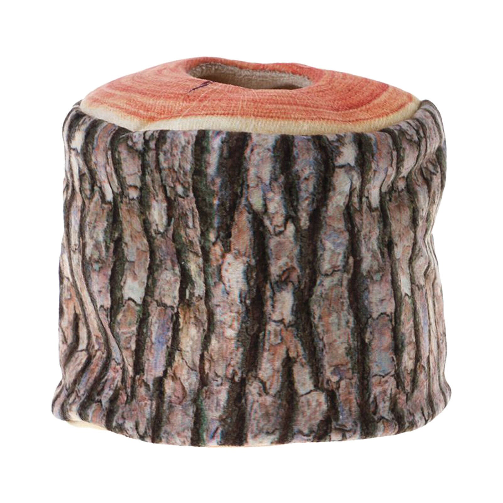 Premium Tree Bark Tissue Box Napkin Holder for Car Camping Office Decor