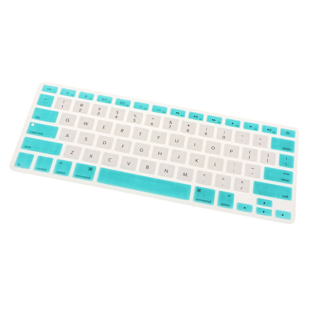 Rubber Keyboard Protective Cover for Macbook Air Pro 13 15 17'' Retina Blue