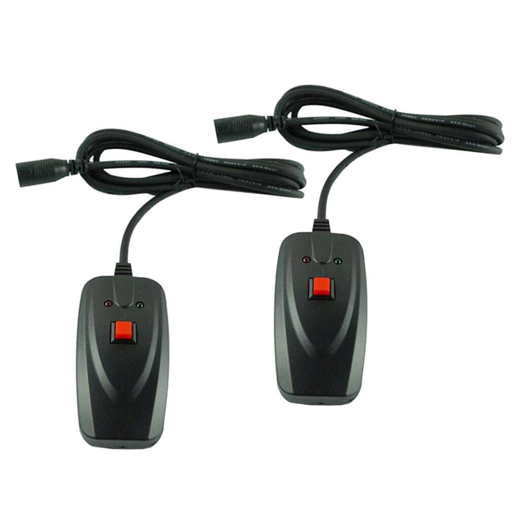 Set of 2 Fog Machine Wire Controller Portable 3Pins XLR for Fog Machine 2.5m