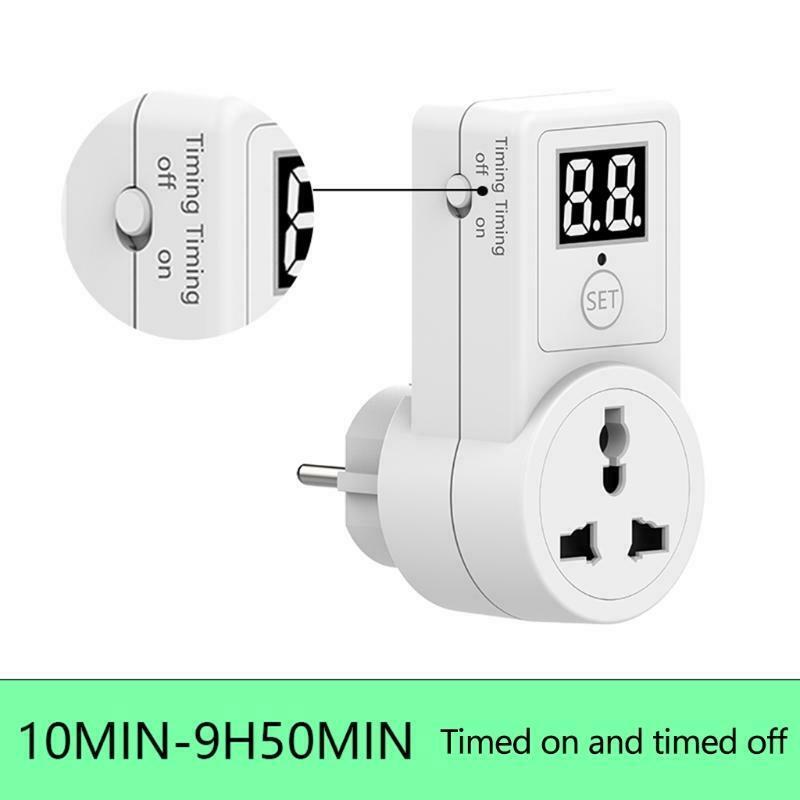 Digital Light Timer Plug Energy Saving Timer Socket Plug-in Timer for Home Use