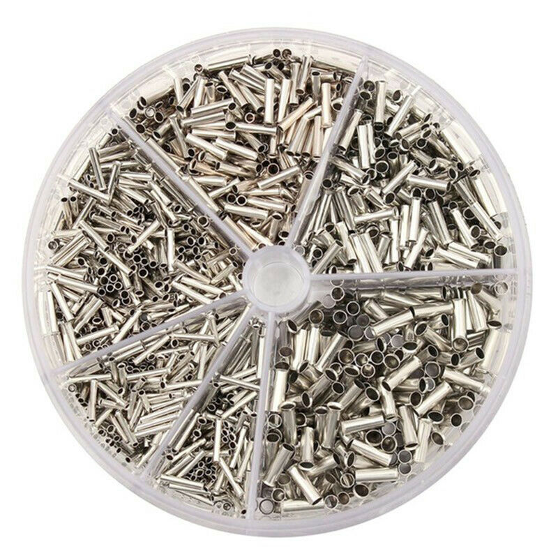 1900pcs 0.5-2.5mm2 Insulated Copper Crimp Wire Connector Cord End Terminal KitS2