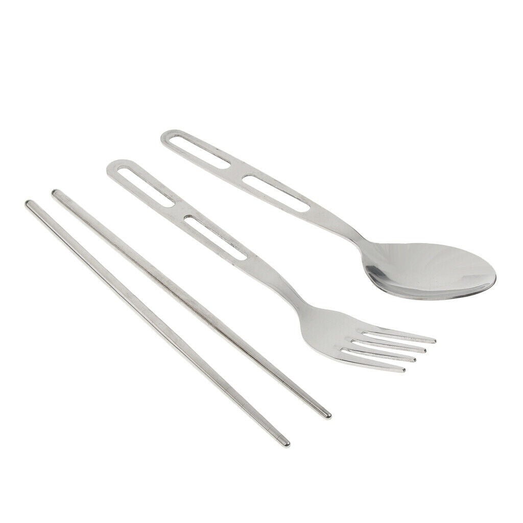 Outdoor Portable Cutlery Set Spoon Fork Chopsticks for Camping Travel Picnic