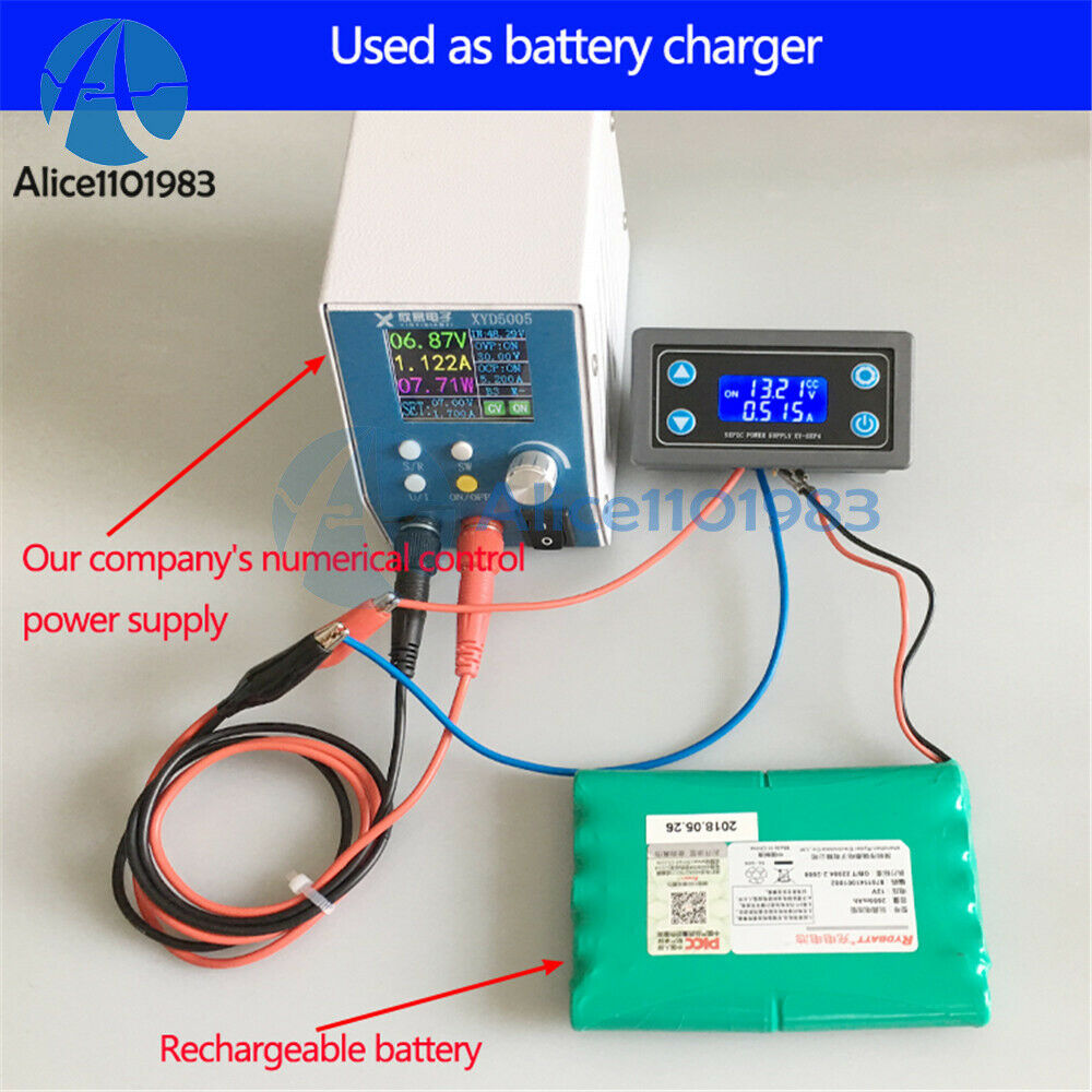DC 5-30V LCD Adjustable Auto DC-DC Buck Boost Converter Power Supply Module
