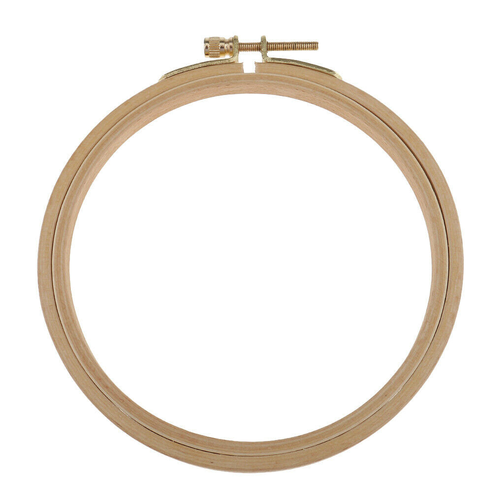 Wooden Embroidery Hoop with Screw for Tapestry Cross-stitch 18cm/15cm