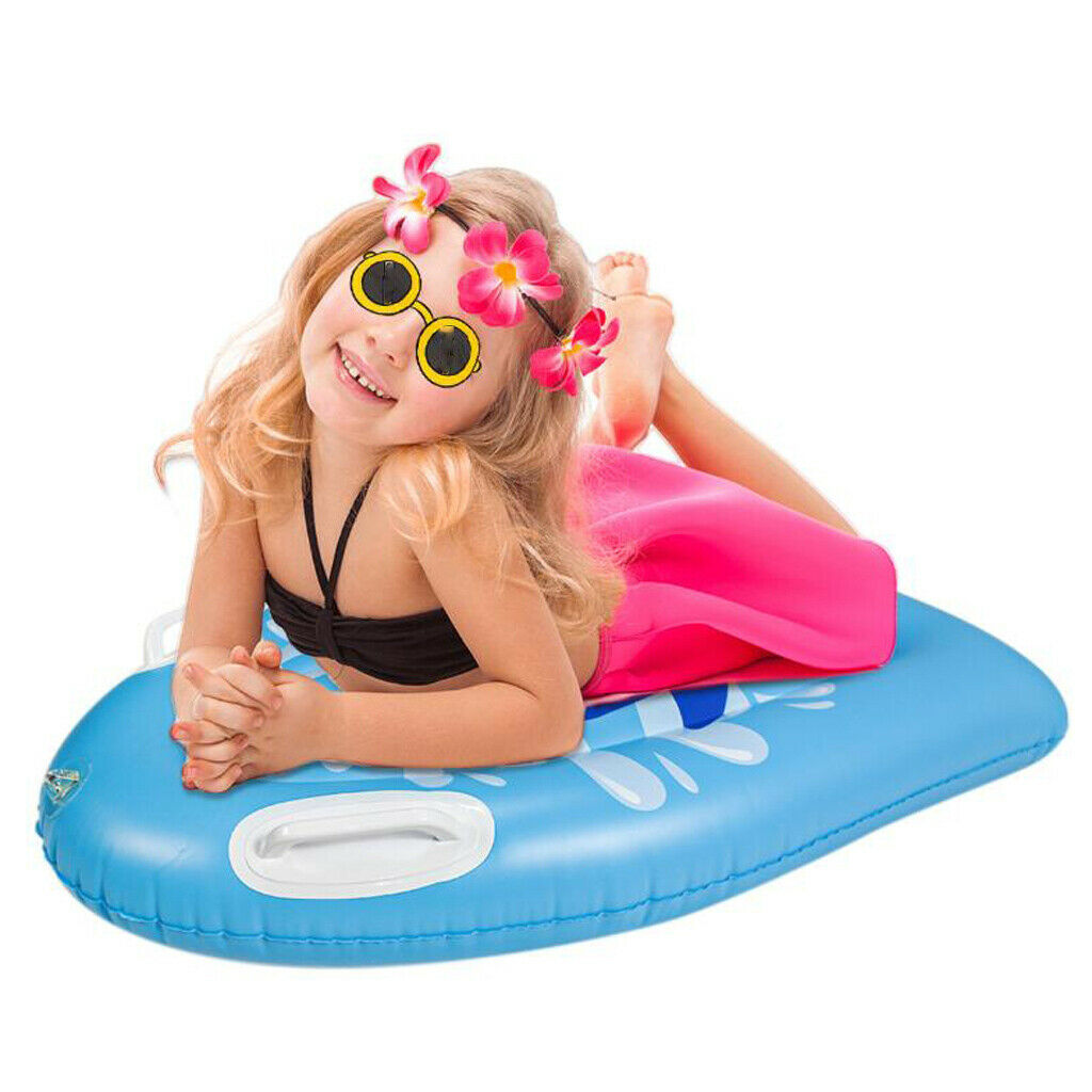 Inflatable Body Board Float Board Game Beach Surfing Kickboard Mat Device