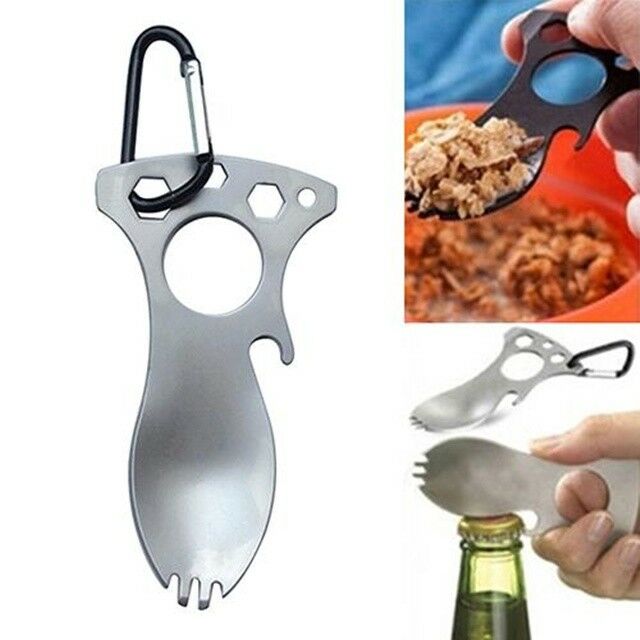 New Pocket Size Multi Tool Screwdriver Bottle Opener Spoon Survival Tools 1PCS