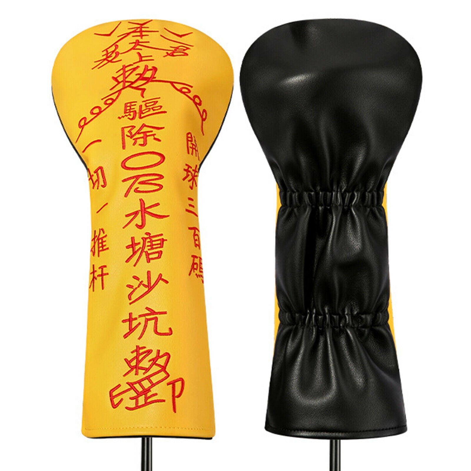 4Pcs Leather Golf Club Head Cover for Driver /Fariway Wood /Hybrid Headcover