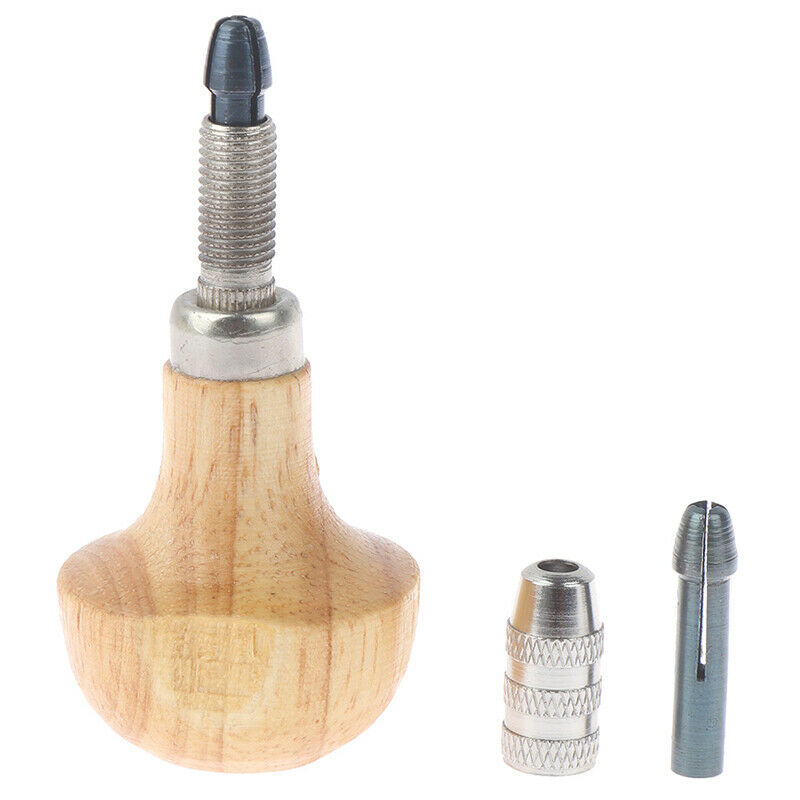 Jewelers Pin Vise Vice Wooden Handle Twisting Wire Wrapping Drill K.l8