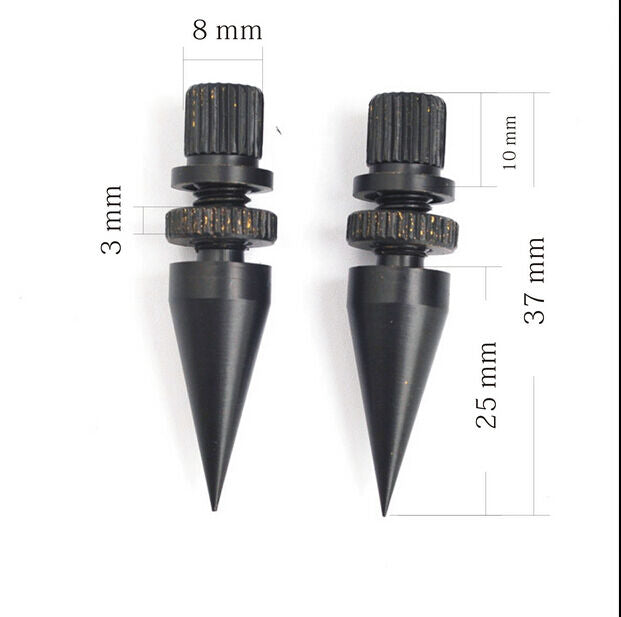 4pcs M6 *36 Speaker spikes Copper Isolation Stand Spike Foot Pad Home Audio part