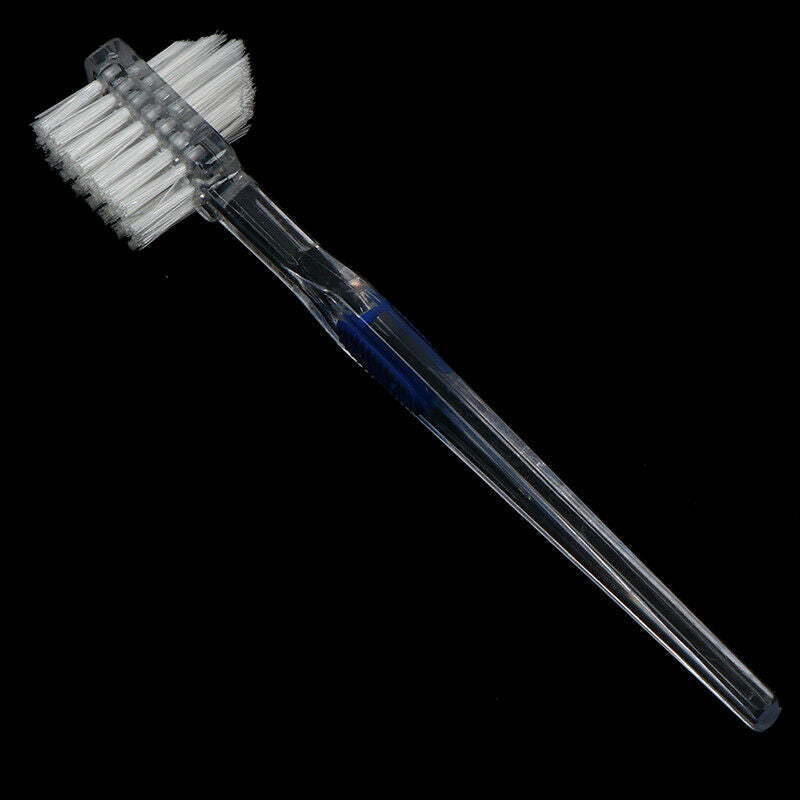 Denture Cleaning Brush Oral Care Double Sided Toothbrush Dental Teeth Soft Br TH