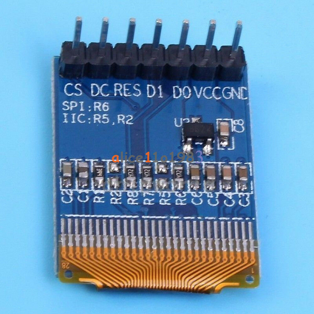 0.66″ OLED Display Module 7pin 64x48 Screen SPI I2C 3.3-5V for Arduino AVR STM32