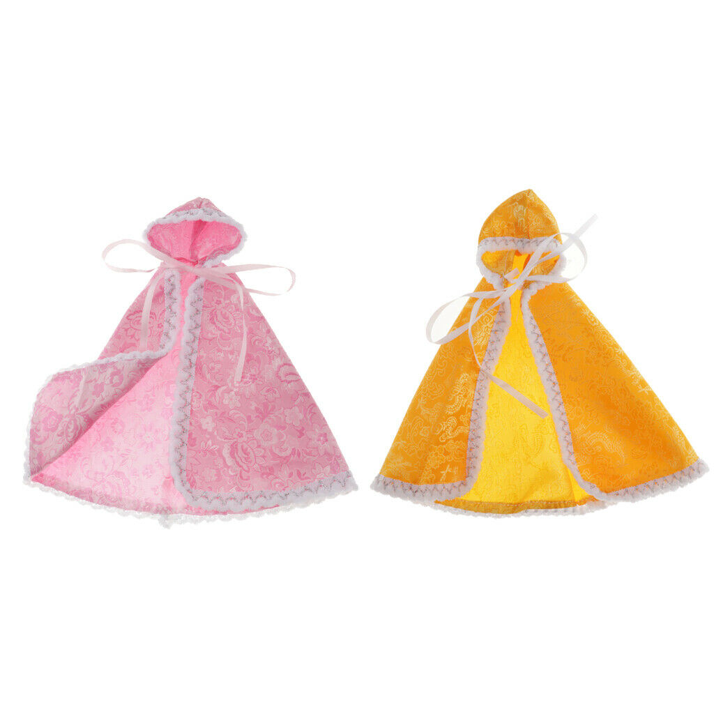 2 Pack Fashionable Cloak Clothing  for 1/6 Blythe Dollfie BJD BB Outfits