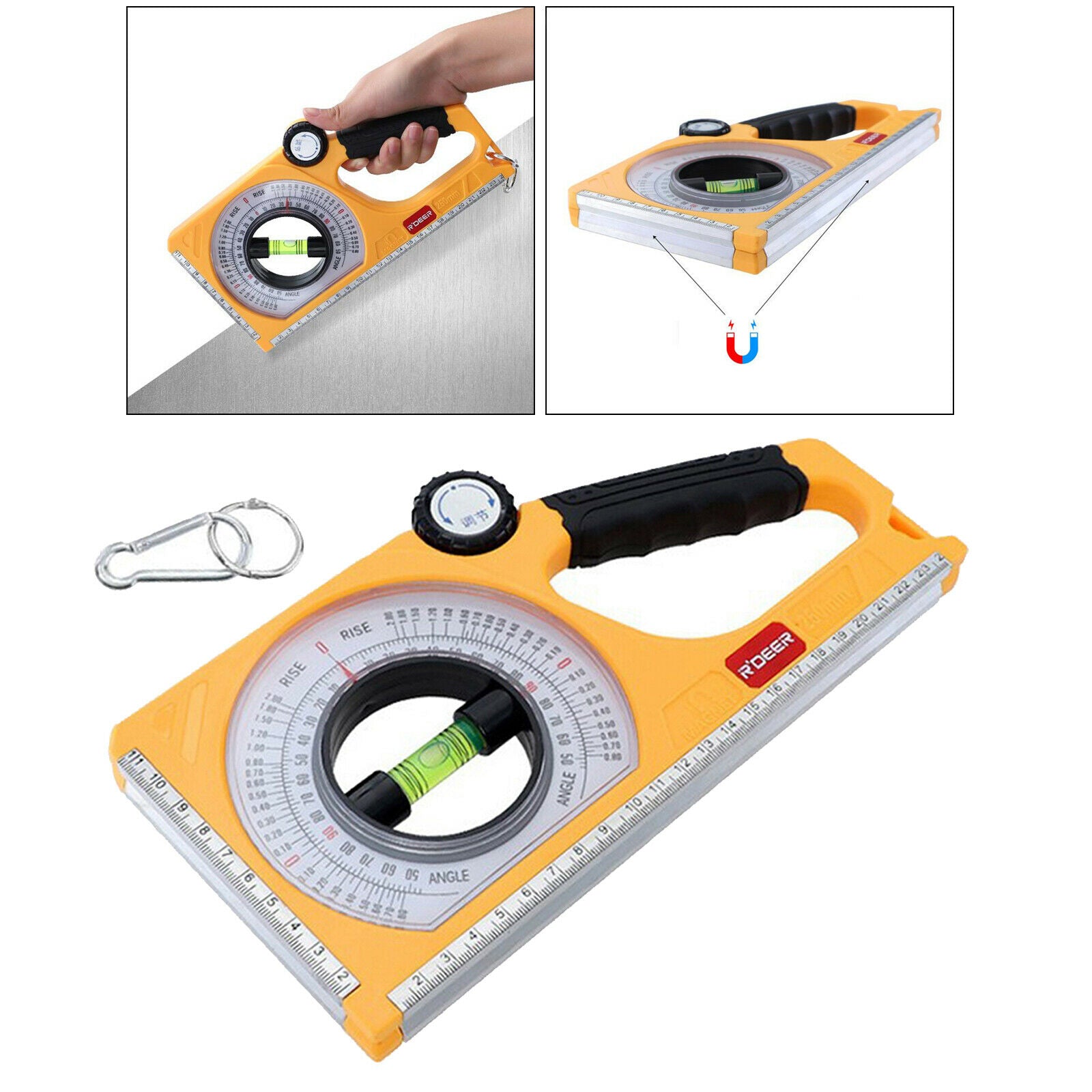 1pcs Multifunction Degree Slope Measure Instruments Bevel Protractor