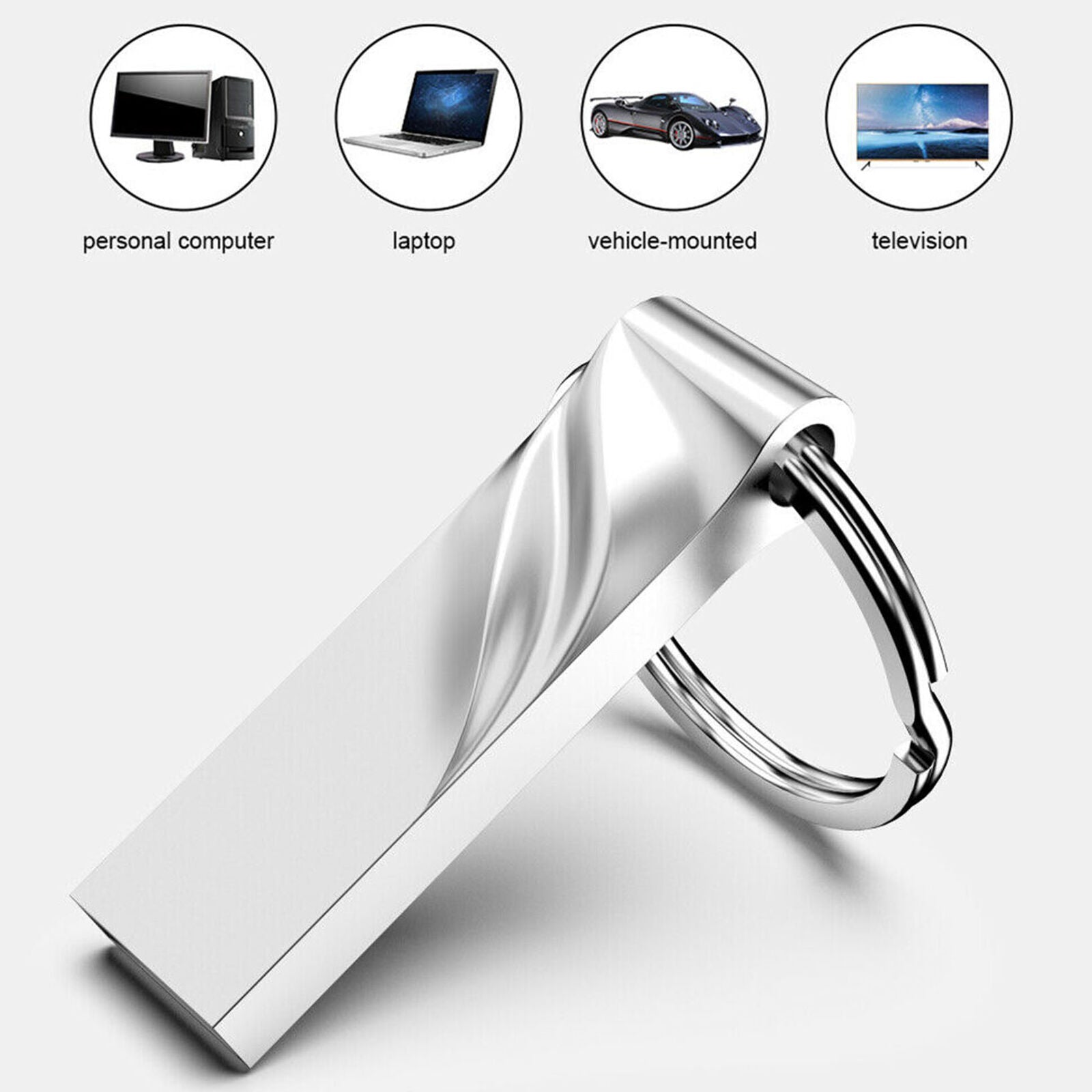 Flash Drive USB 3.0 Memory Stick Pendrive Disk Metal Key Thumb for Laptop PC