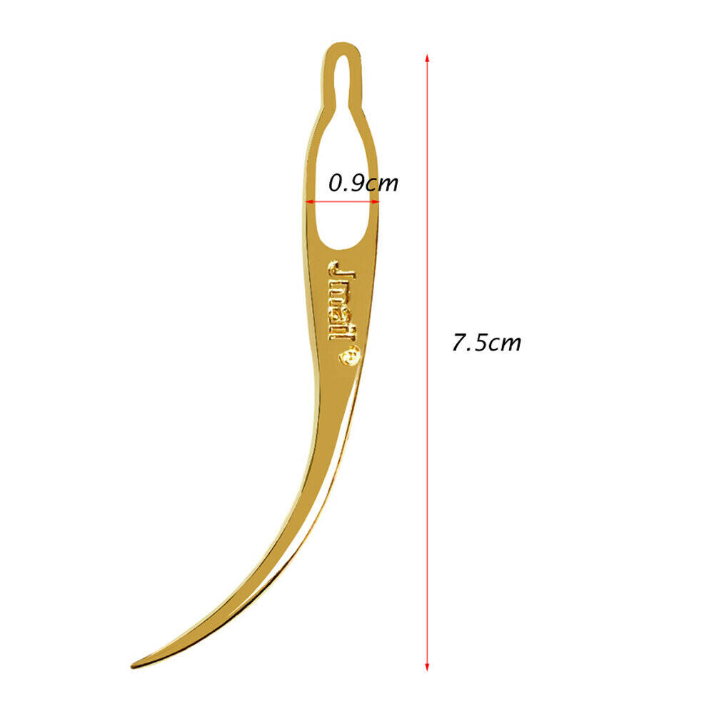 2pcs Dreadlocks Tools Craft Needle Crochet Hair Interlocking DIY 3in Golden