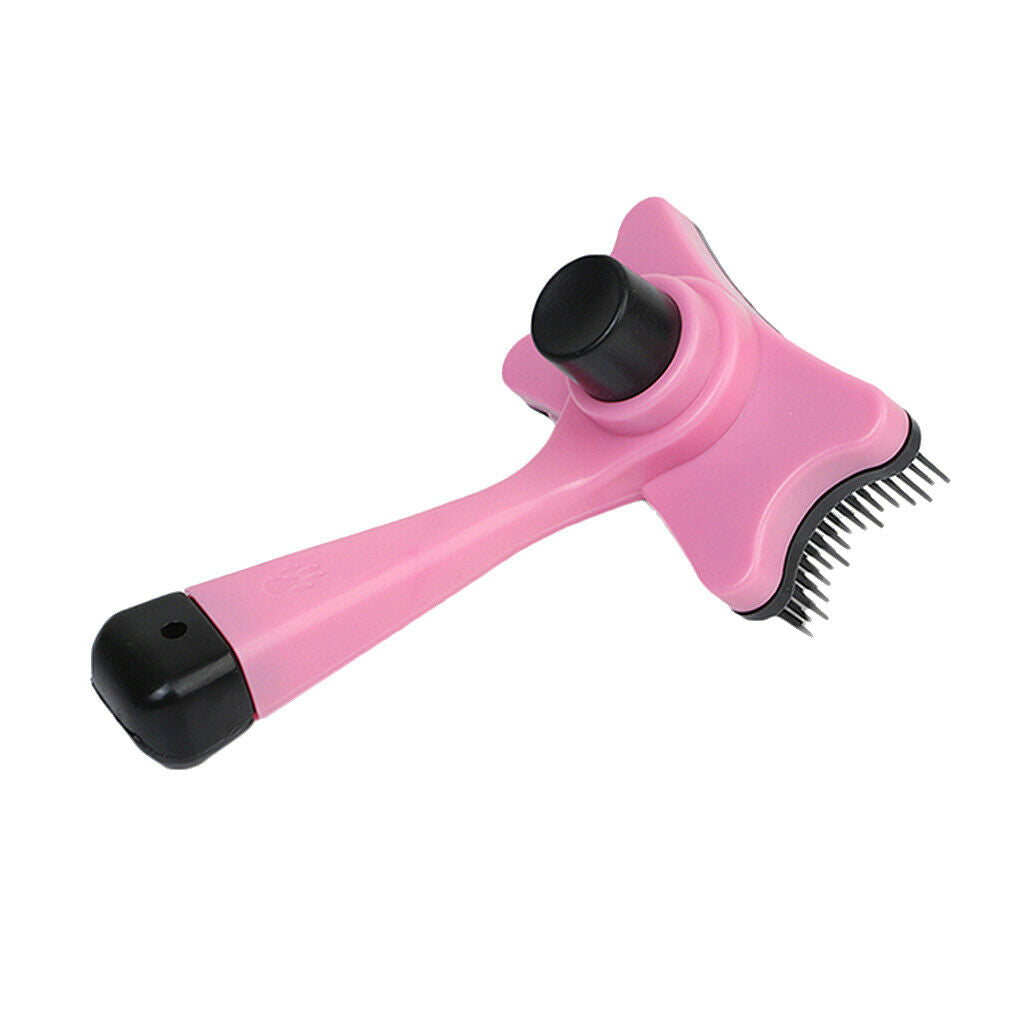 Pet Dog Cat Hair Grooming Comb Rake Brush Slicker Brush Groomer Tools Pink