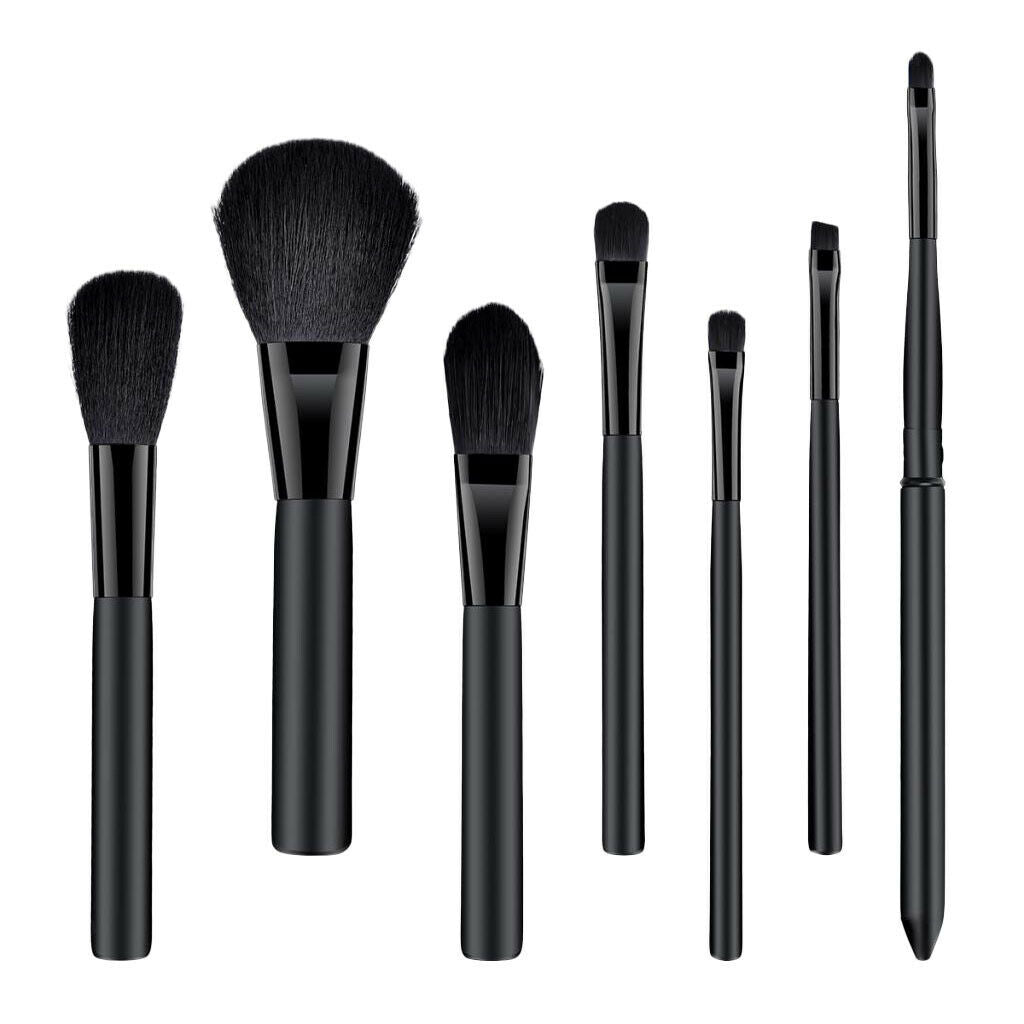 Makeup Brushes Set Concealer/Lip/Eyebrow Line/Powder/Foundation Brush Tool Black