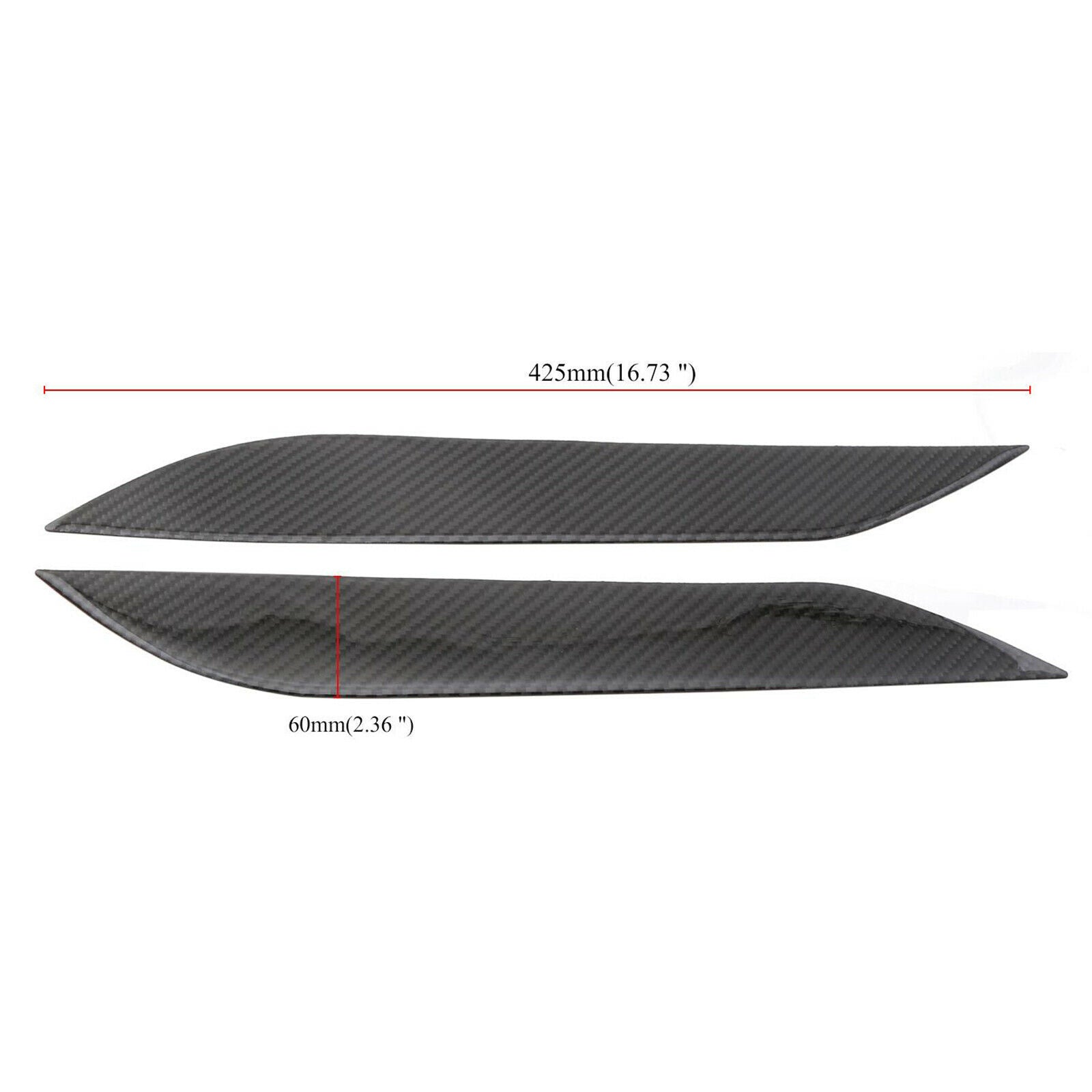 Car Front Bumper Lip Splitter Fins Body Spoiler Decor Refit Decorative