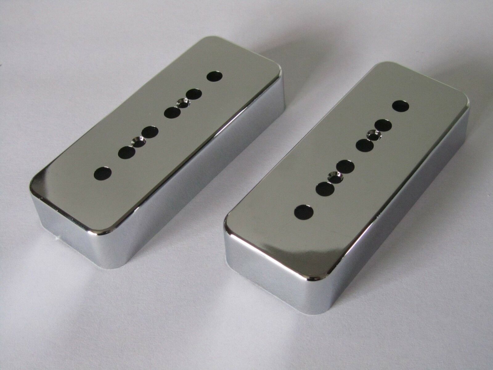 Plastic 50mm Chrome P90 Guitar Pickup Covers Soapbar Pickup Cover fits Les Paul