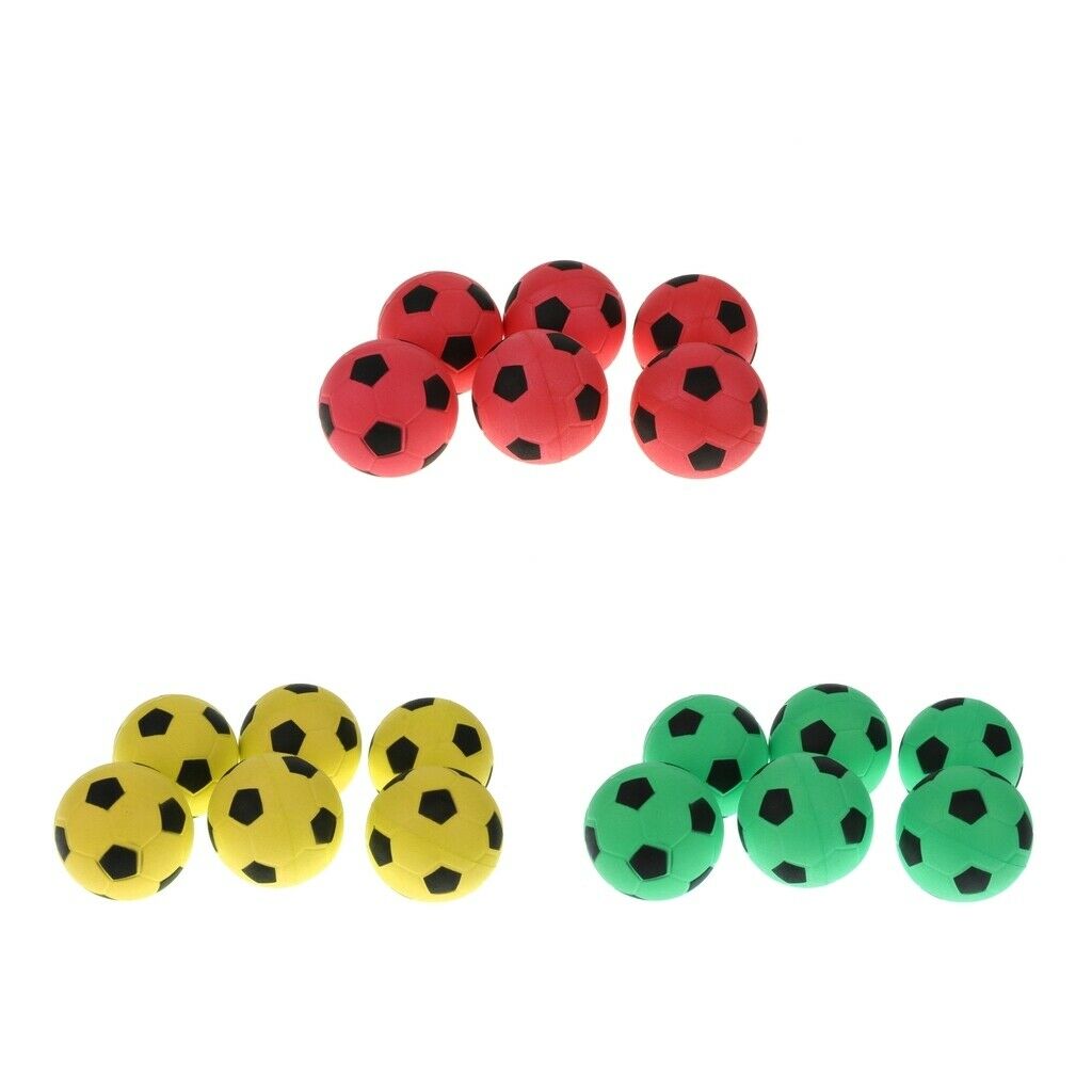 18 Pieces 6.3cm Foam Bounce Soccer Balls Kids Party Favors Fitness Game Toys